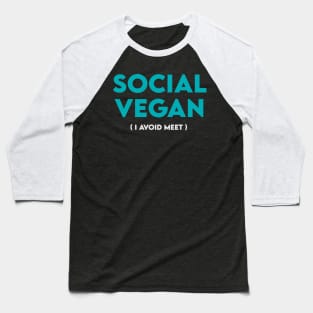 Social vegan Baseball T-Shirt